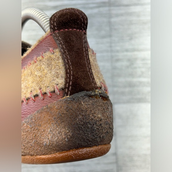 Merrell Womens 9 Milan Autumn Cross Wool Red Leather Crepe Sole Hiking Fall 0307 - Picture 12 of 16